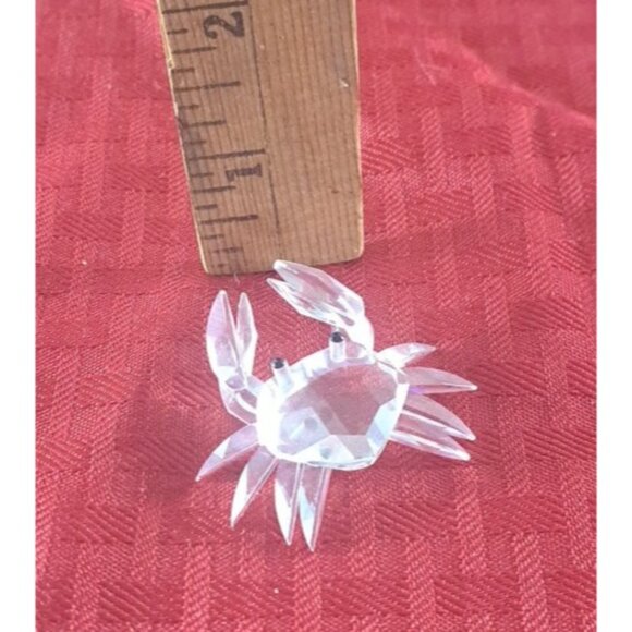 Swarovski Crab Crystal Figure Miniature Black Eyes NO Box or COA Retired - Picture 5 of 5